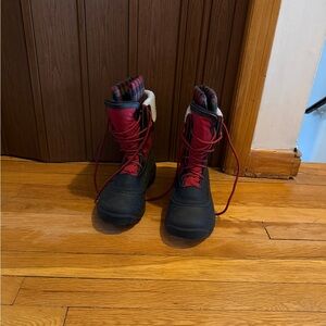Kamik Black and Red Plaid Winter Boots